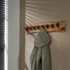 Meubles D'Entrée·Portemanteaux|TRIBECA Portemanteau mural bois massif 8 crochets
