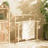 Meubles De Salle De Bains·Rangement Salle De Bains|MANAK Porte-serviette sur pieds 2 rondins teck naturel