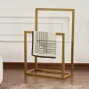 Meubles De Chambre·Valets De Chambre|SFAX Porte-serviettes sur pied - 2 barres dorées, style design