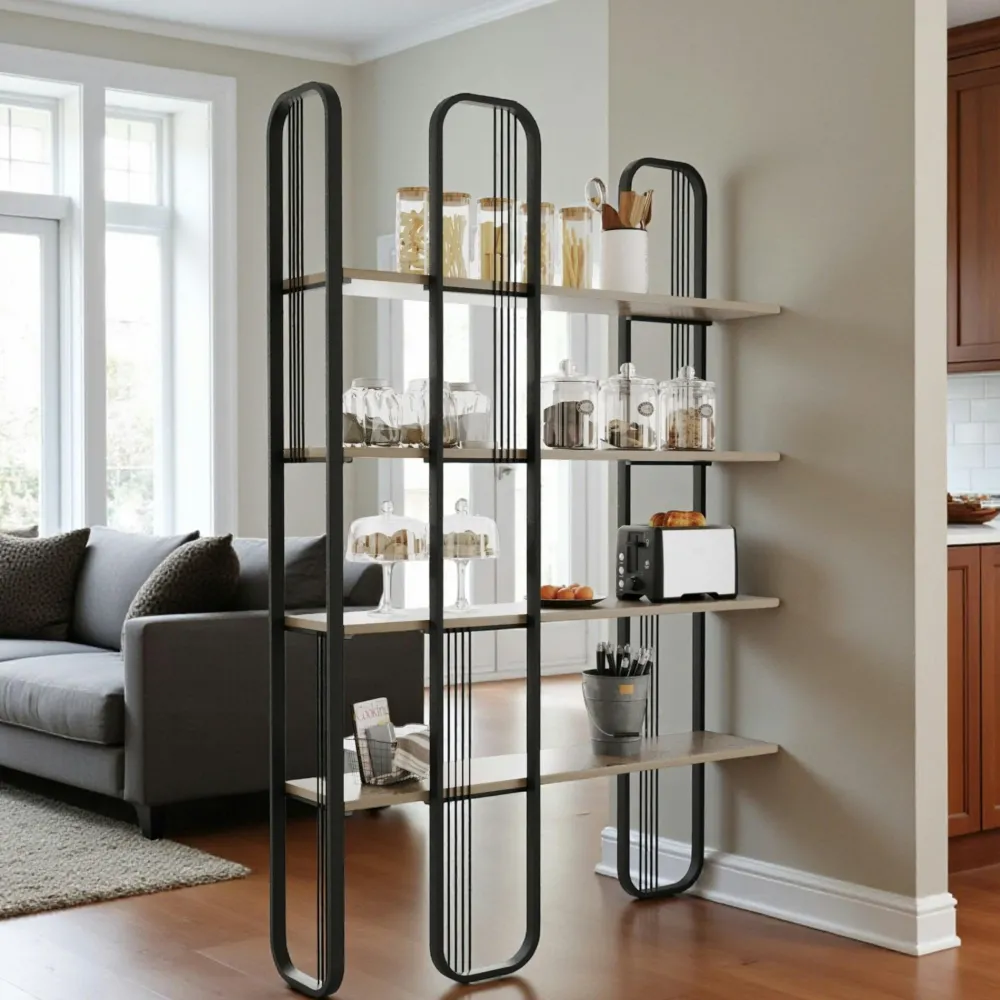 Meubles De Chambre·Valets De Chambre|SFAX Porte-serviettes sur pied - 2 barres dorées, style design