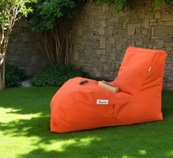 Transats / Bains De Soleil|ARTA Pouf bain de soleil XXL imperméable – orange