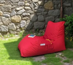 Transats / Bains De Soleil|ARTA Pouf bain de soleil XXL imperméable – rouge