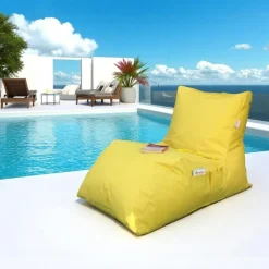 Transats / Bains De Soleil|ARTA Pouf bain de soleil XXL imperméable – jaune