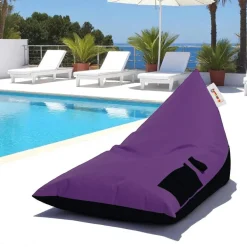 Coussins / Poufs De Jardin|ARTA Pouf berlingot extérieur violet et noir