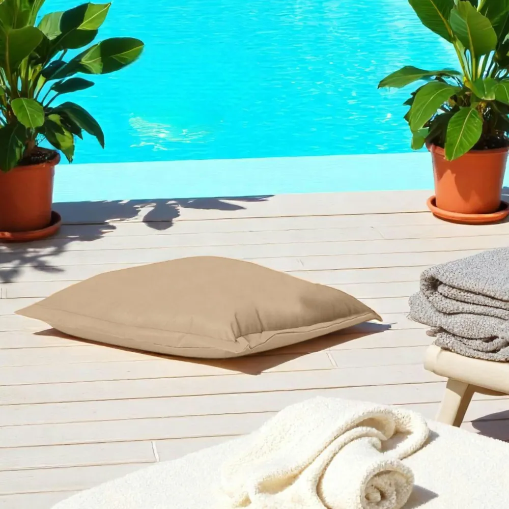 Coussins / Poufs De Jardin|ARTA Pouf coussin de sol extérieur imperméable - taupe