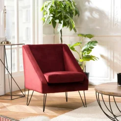 Meubles De Salon·Poufs|Chaises Bouclettes|TIM Pouf de salon blanc tissu bouclettes