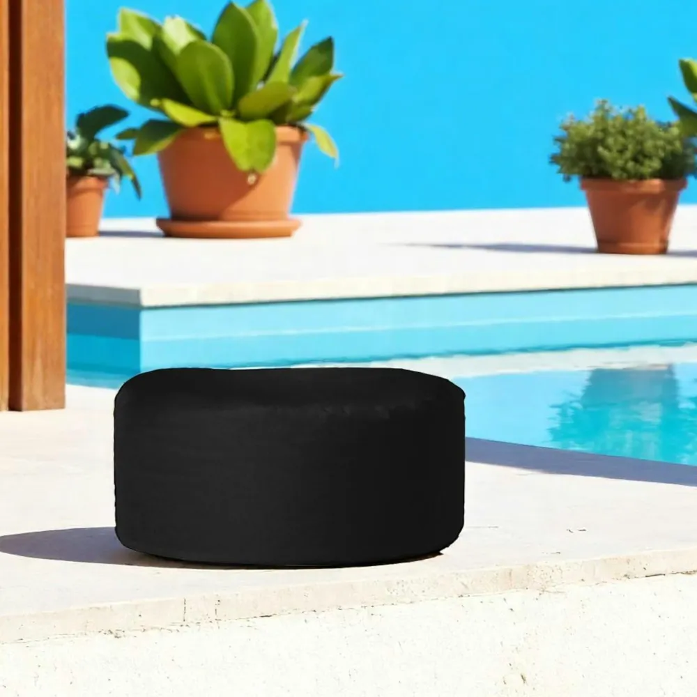 Coussins / Poufs De Jardin|ARTA Pouf extérieur imperméable gris - forme ronde