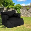 Coussins / Poufs De Jardin|ARTA Pouf XXL extérieur avec accoudoirs - noir