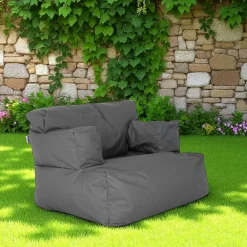 Coussins / Poufs De Jardin|ARTA Pouf XXL extérieur avec accoudoirs - noir