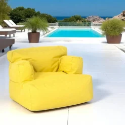Coussins / Poufs De Jardin|ARTA Pouf XXL extérieur avec accoudoirs - jaune