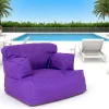 Coussins / Poufs De Jardin|ARTA Pouf XXL extérieur avec accoudoirs - violet