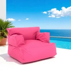 Coussins / Poufs De Jardin|ARTA Pouf XXL extérieur avec accoudoirs - rose