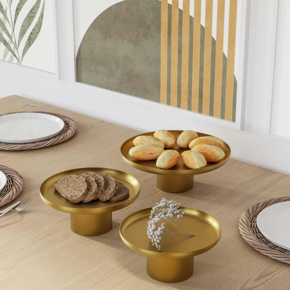 Arts De La Table·Plateaux| Présentoir en métal cuivré (3 tailles)