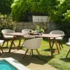 Salons De Jardin·Ensemble Repas|BAHIA Salon de jardin (1 table de jardin pliante acacia 220x90, 6 fauteuils de jardin)