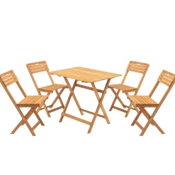 Salons De Jardin·Ensemble Repas|Tables De Jardin|SORA Salon de jardin balcon - pliant, confort (5 pièces)