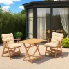 Salons De Jardin·Ensemble Repas|Tables De Jardin|SORA Salon de jardin en bois - compact & confort