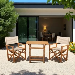 Salons De Jardin·Ensemble Repas|Tables De Jardin|TALIFA Salon jardin 2 places compact en bois