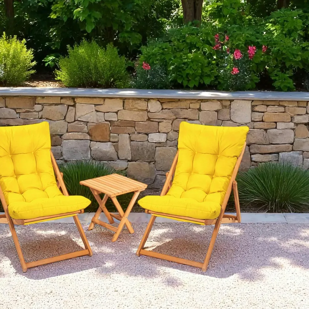 Salons De Jardin·Salons Détente|Transats / Bains De Soleil|SORA Salon jardin détente 2 places beige - bois et toile