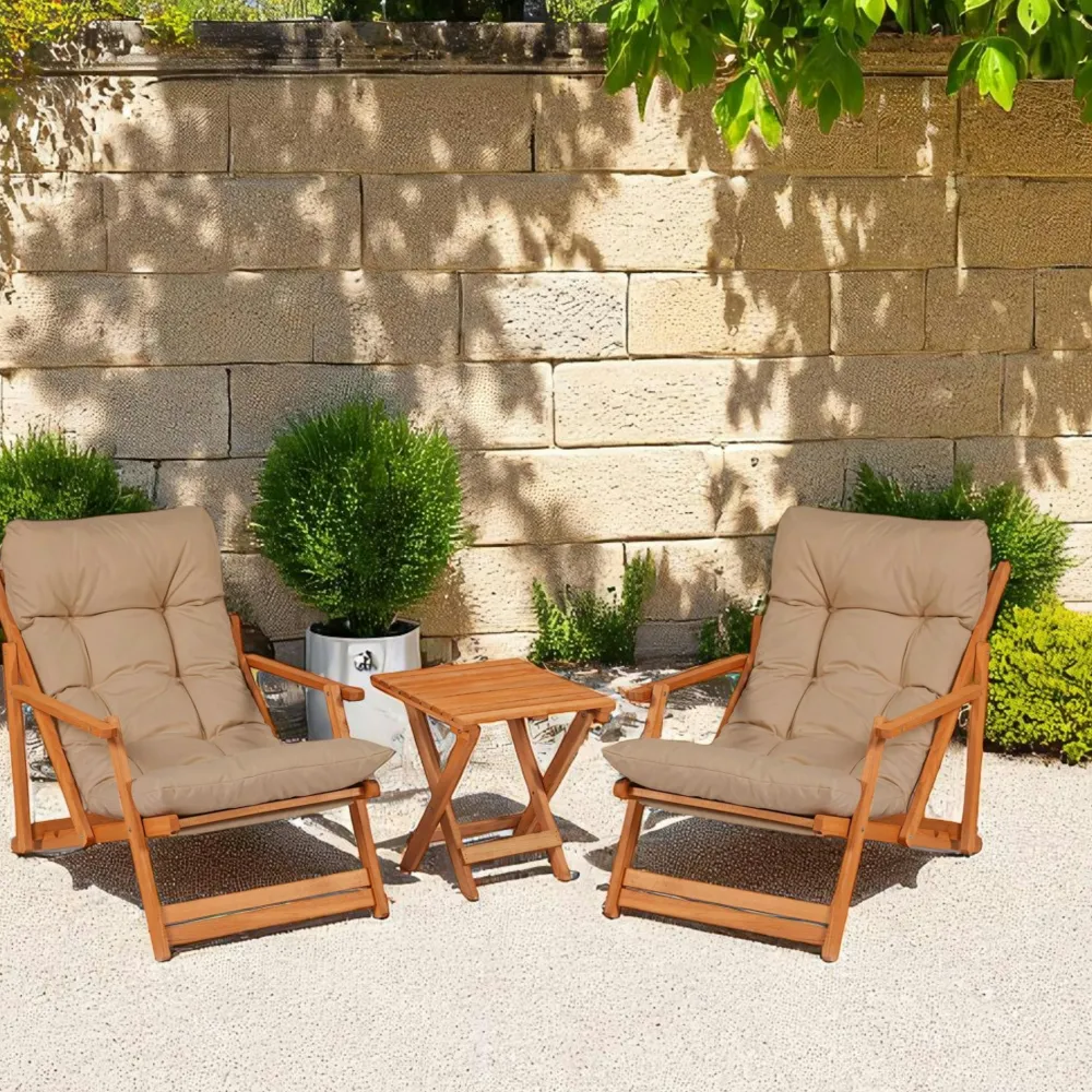 Salons De Jardin·Salons Détente|Transats / Bains De Soleil|SORA Salon jardin détente beige - 2 assises confort