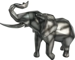 Objets Décoration·Figurines / Statues| Sculpture moderne d'éléphant gris anthracite