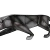 Objets Décoration·Figurines / Statues| Sculpture moderne panthère gris anthracite 48 cm