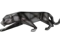 Objets Décoration·Figurines / Statues| Sculpture moderne panthère gris anthracite 48 cm