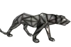 Objets Décoration·Figurines / Statues| Sculpture moderne panthère gris anthracite 68 cm