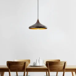 Suspensions / Lustres|SILE Suspension design cuivrée – forme soucoupe