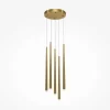 Suspensions / Lustres|AURORA Suspension design dorée LED - 5 tiges verticales