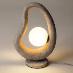 Suspensions / Lustres|LULING Suspension design effet béton gris – globe central 