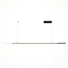 Suspensions / Lustres|SALEM Suspension design LED – double barre noire minimaliste