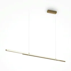 Suspensions / Lustres|SALEM Suspension design LED – double barre noire minimaliste