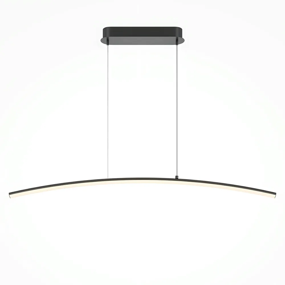 Suspensions / Lustres|AVA Suspension design LED avec boucle noire stylisée