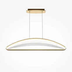 Suspensions / Lustres|AVA Suspension design LED blanc & or - forme soucoupe