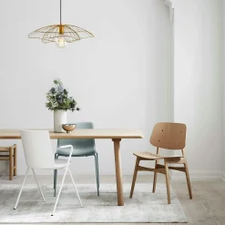 Suspensions / Lustres|SINOP Suspension design métal noir filaire forme fleur