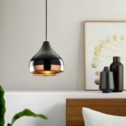 Suspensions / Lustres|Niagara Suspension en verre ambré forme cloche 48 cm