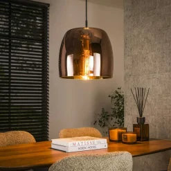 Suspensions / Lustres|Niagara Suspension en verre cuivré forme cloche