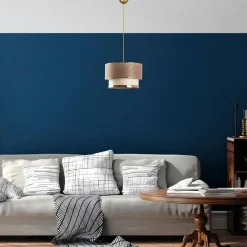 Suspensions / Lustres|CAMOGLI Suspension industrielle cube – bois et métal noir