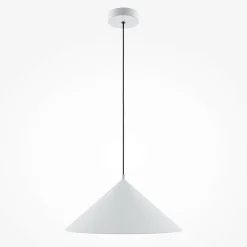 Suspensions / Lustres|FLORA Suspension moderne de cuisine - cône blanc mat