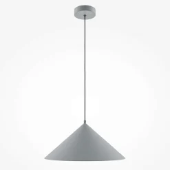 Suspensions / Lustres|FLORA Suspension moderne de cuisine - cône gris mat