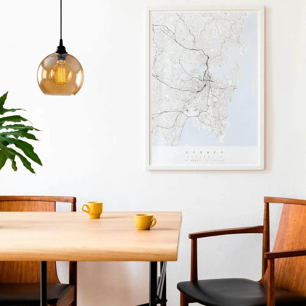 Suspensions / Lustres|SIERRE Suspension moderne dorée 3 globes verre ambré