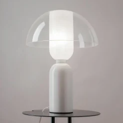 Suspensions / Lustres|WINDER Suspension moderne dorée & blanche - forme sablier