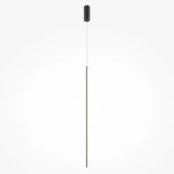 Suspensions / Lustres|SALEM Suspension noire design – 1 barre verticale LED 415 cm