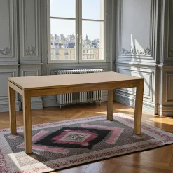 Tables À Manger En Bois|Tables À Manger Rectangulaires|Olga Table à manger / Bureau hévéa massif 160x75cm
