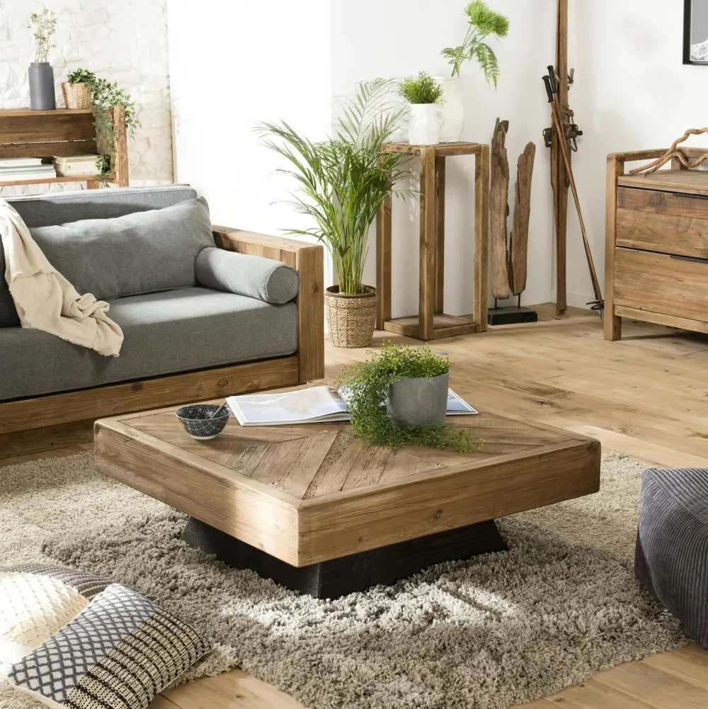 Univers Déco·Maison De Campagne|Tables À Manger Rectangulaires|DENVER Table à manger 220 cm en bois recyclé