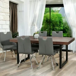 Tables À Manger Industrielles|Tables À Manger Rectangulaires|SAMOA Table à manger bois brun recyclé 180 cm