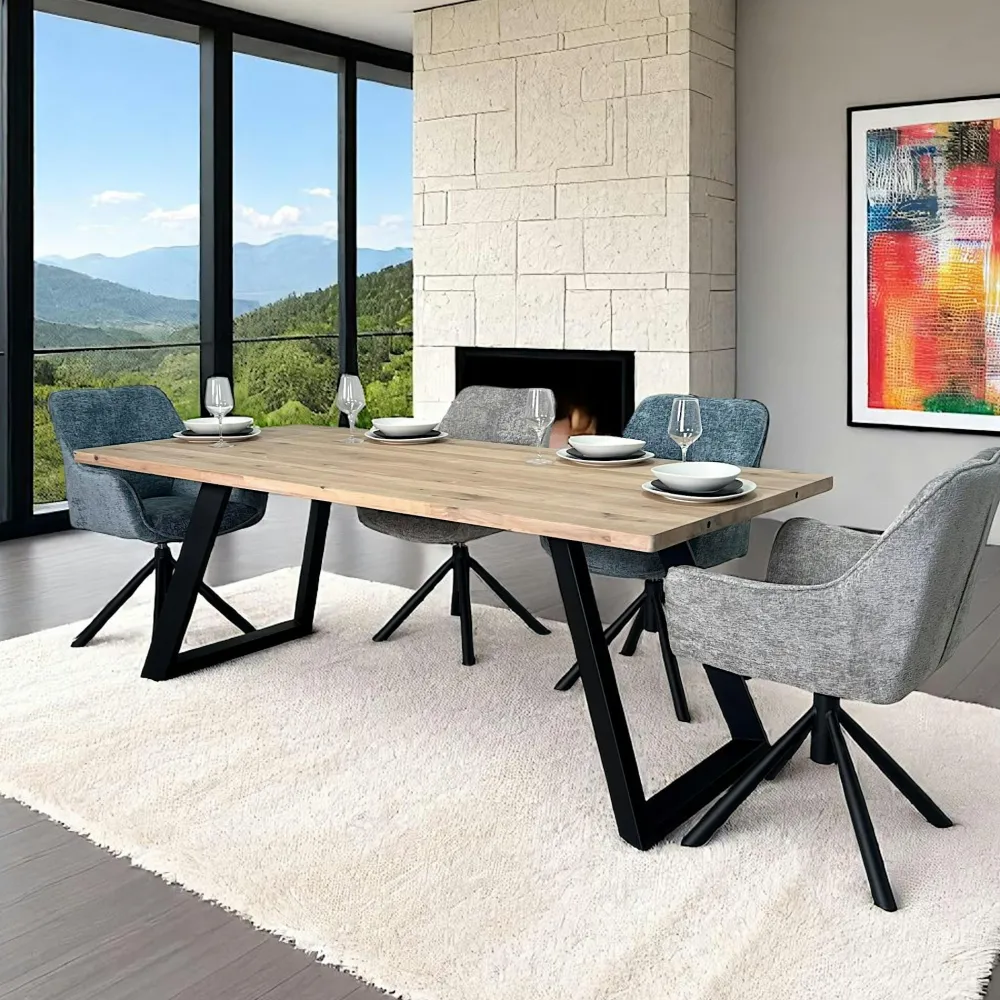 Tables À Manger Rectangulaires|Tables À Manger En Chêne|CONSTENTA Table à manger extensible bois miel 200 cm COSTENTA