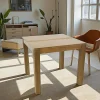 Tables À Manger Carrées|Tables À Manger En Bois|Gala Table à manger hévéa 85x85cm