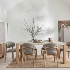 Tables À Manger En Chêne|Tables À Manger En Bois|TREVI Table à manger moderne 190 cm