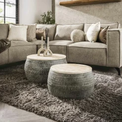 Tables À Manger En Chêne|Tables À Manger En Bois|ARLINGTON Table à manger ovale en marqueterie de chêne 200 cm